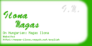 ilona magas business card